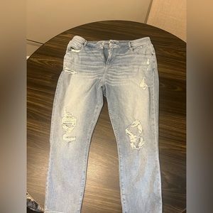 Abercrombie & Fitch Curve Love High Rise Super Skinny Ankle Jeans